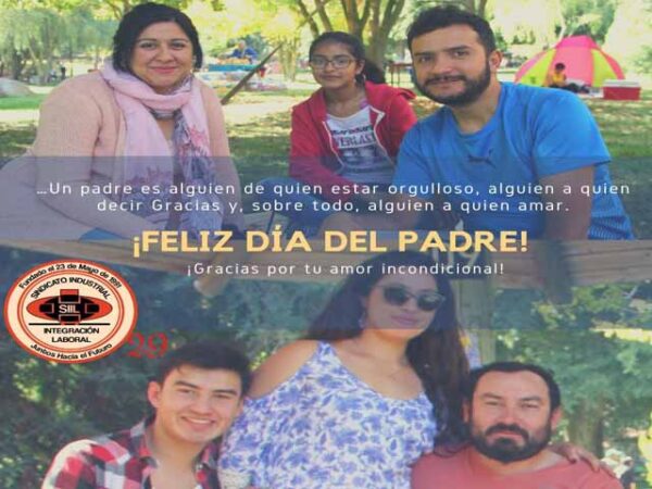 SINDICATO SIIL SALUDA A TODOS SUS SOCIOS EN EL DIA DEL PADRE